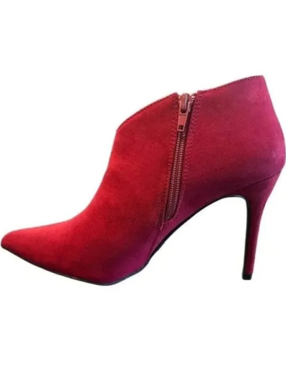 Journey & Crew Red Pointed Toe Stiletto Ankle Booties 9 NIB